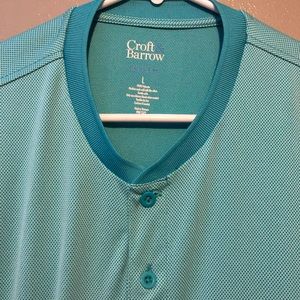Croft & Barrow Men's L Quick Dry Collarless